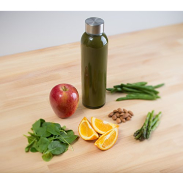 Epica 18oz Reusable Glass Bottles with Lids – Eco-Friendly Set