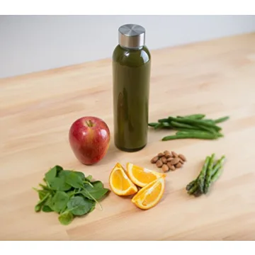 Epica 18oz Reusable Glass Bottles with Lids – Eco-Friendly Set