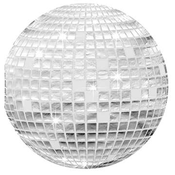 Colarr 100 Pcs Disco Napkins Disco Ball Napkins Disposable Cocktail Napkins 70s 80s 90s Party Supplies Party Napkins Paper Napkins for Engagement Birthday Graduation Baby Shower, Silver