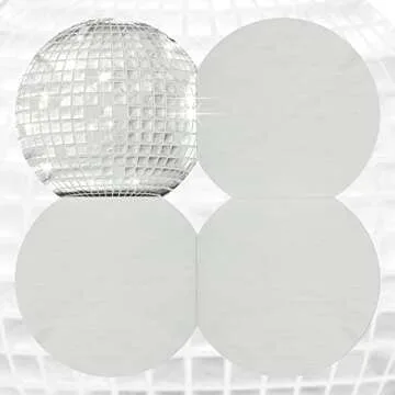 Colarr 100 Pcs Disco Napkins Disco Ball Napkins Disposable Cocktail Napkins 70s 80s 90s Party Supplies Party Napkins Paper Napkins for Engagement Birthday Graduation Baby Shower, Silver