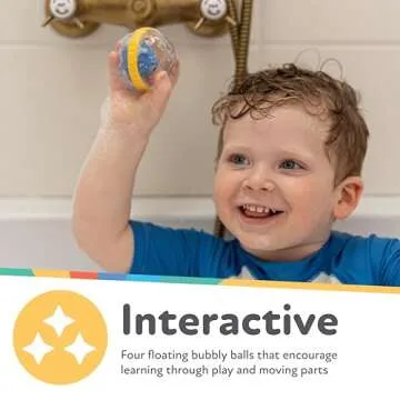 Nuby Bubbly Buds Interactive Baby Bath Set - 4-Pack