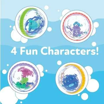 Nuby Bubbly Buds Interactive Baby Bath Set - 4-Pack