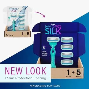 Schick Hydro Silk Sensitive Women's Razor | 5-Blade Razors for Women Sensitive Skin | Womens Razors ...