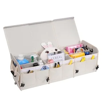 AOKJOY Car Trunk Organizer Collapsible Multi Compartment