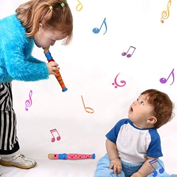 Sealive Wooden Recorders & Piccolo Flute for Toddlers