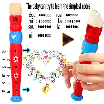 Sealive Wooden Recorders & Piccolo Flute for Toddlers