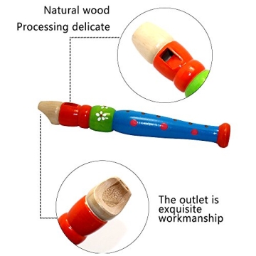 Sealive Wooden Recorders & Piccolo Flute for Toddlers