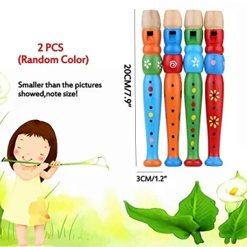 Sealive Wooden Recorders & Piccolo Flute for Toddlers