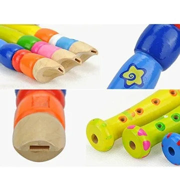 Sealive Wooden Recorders & Piccolo Flute for Toddlers