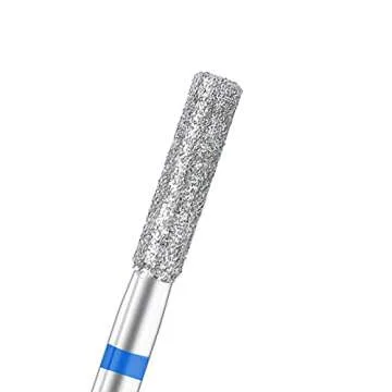 NMKL38 Diamond Bit Small Barrel Shape Electric Nail Drill File Cuticle Cleaner Tool for Rotary Nail Drill Machine Manicure Pedicure Polishing Kit (Medium 2.5)