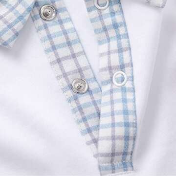 Soft Cotton Baby Boys Bodysuit Long Sleeve Outfit