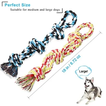 UPSKY Dog Rope Toys for Aggressive Chewers - Durable & Fun!