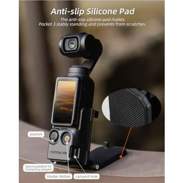 Anbee Magnetic Stand for DJI Osmo Pocket 3 - Versatile & Adjustable