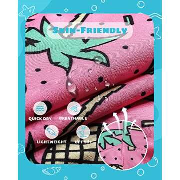 Boys Swim Trunks with Compression Liner Quick Dry