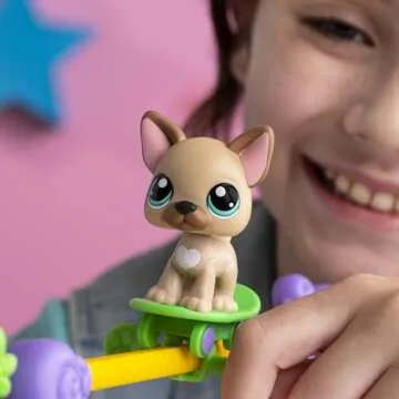 Littlest Pet Shop, Pets Got Talent Play Set - Gen 7, Pets #67 & #66, Authentic LPS Bobble Head Figure, Collectible Imagination Toy Animal, Kidults, Girls, Boys, Kids, Tweens Ages 4+