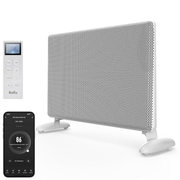 Ballu Mica Infrared Space Heater Indoor Use,Electric Panel Heater with LED Display Remote,Wifi App C...