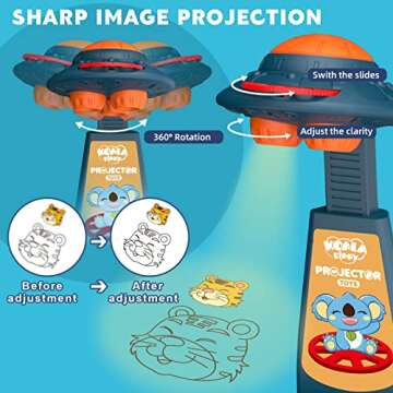 Toys for Girls 4-6, Drawing Projector for Kids, Art Sketch Projector Drawing and Tracing Include 64 Projection Image, Color Pen, Drawing Stencil, Kids Learn How to Draw Toys Set for Boys Girl ages 3-5
