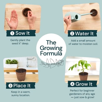 Nature's Blossom Gardening Kit with Pepper Seeds and Pots