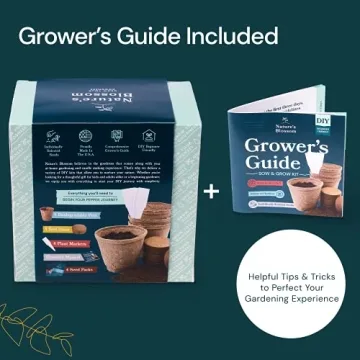 Nature's Blossom Gardening Kit with Pepper Seeds and Pots
