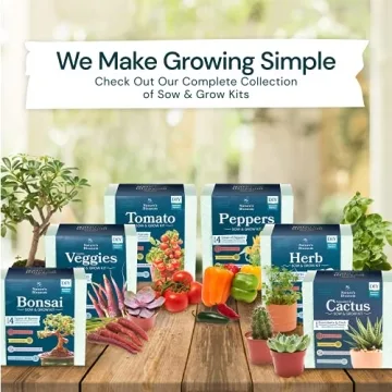 Nature's Blossom Gardening Kit with Pepper Seeds and Pots