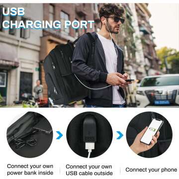 Rainmore Large Waterproof Laptop Backpack 17 Inch