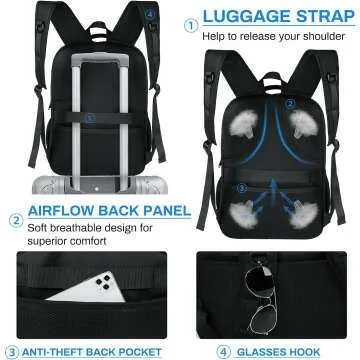 Rainmore Large Waterproof Laptop Backpack 17 Inch