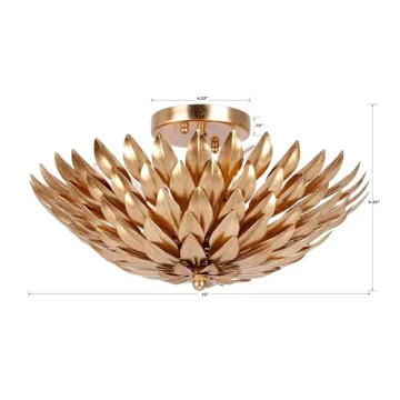 Crystorama Broche Antique Gold 4 Light Elegant Chandelier