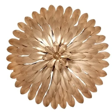 Crystorama Broche Antique Gold 4 Light Elegant Chandelier