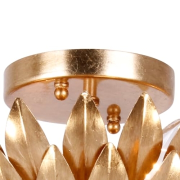 Crystorama Broche Antique Gold 4 Light Elegant Chandelier