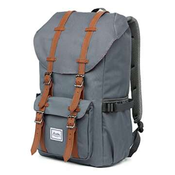 KAUKKO Backpack: Stylish Water-Resistant Rucksack