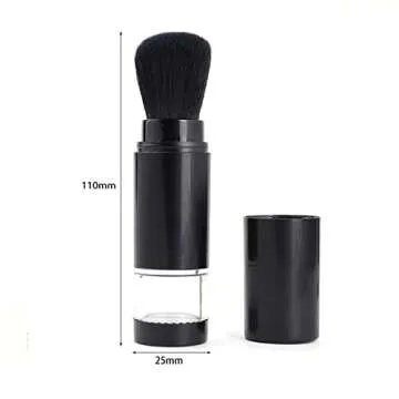 Embossing Powder Brush Retractable Applicator Tool with Cap Craft Painting Glitters Powder Brush Sof...