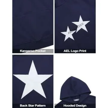 Trendy Aelfric Eden Oversized Star Graphic Hoodie