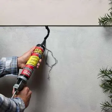 Flex Paste, Cartridge, White, Waterproof Paintable Putty, Spackle Sealant, Fill Gaps Cracks Holes - Block Out Water and Air - UV Resistant - Walls, Drywall, EPDM, Concrete, Roof, RV Repairs