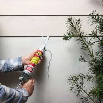 Flex Paste, Cartridge, White, Waterproof Paintable Putty, Spackle Sealant, Fill Gaps Cracks Holes - Block Out Water and Air - UV Resistant - Walls, Drywall, EPDM, Concrete, Roof, RV Repairs