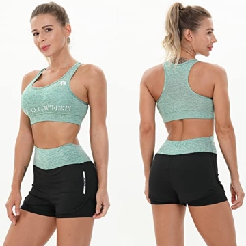 Women's Yoga Outfit Set - Sport Bra & Leggings in Green