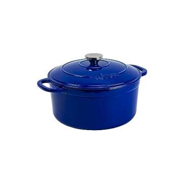 Lodge 6.5 Quart Enameled Cast Iron Dutch Oven – Versatile & Durable Cooking Essential