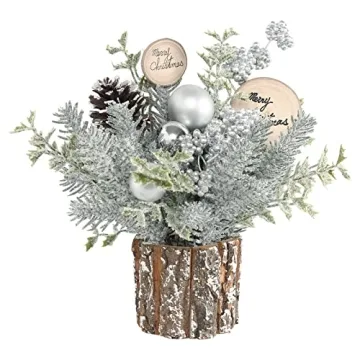 Super Holiday Small Winter Christmas Tree | Elegant Table Decorations for Christmas