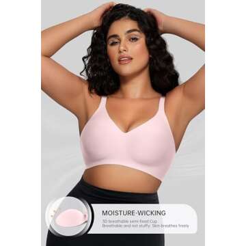 OEAK Wireless Push Up Bra – Soft, Seamless & Comfortable