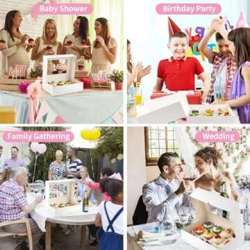 Svalor Cupcake Boxes for 12 Count with Window - 2 Pack