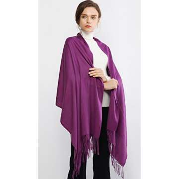 RIIQIICHY Winter Pashmina Shawl - Elegant Women's Wrap