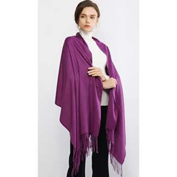 RIIQIICHY Winter Pashmina Shawl - Elegant Women's Wrap