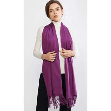 RIIQIICHY Winter Pashmina Shawl - Elegant Women's Wrap