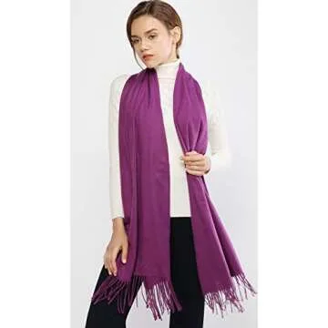 RIIQIICHY Winter Pashmina Shawl - Elegant Women's Wrap