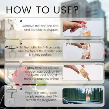 Bayrumber Hanging Car Freshener - Natural Air Diffuser