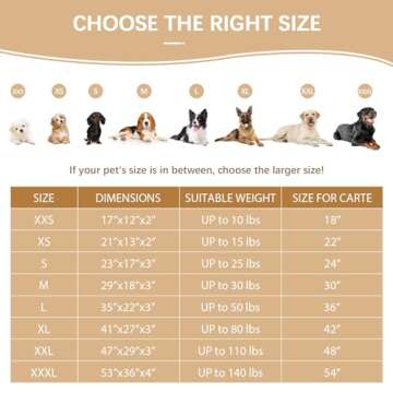 MIHIKK Large Dog Bed with Removable Washable Cover, Orthopedic Dog Crate Bed Large Breed, Waterproof...