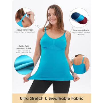 HOFISH Nursing Tank Tops Comfort Stretch Maternity Camisoles