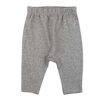 HonestBaby Baby Infant Organic Cotton Cuff-Less Harem Pants Multi-Pack, Newborn