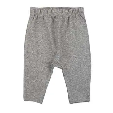 HonestBaby Baby Infant Organic Cotton Cuff-Less Harem Pants Multi-Pack, Newborn