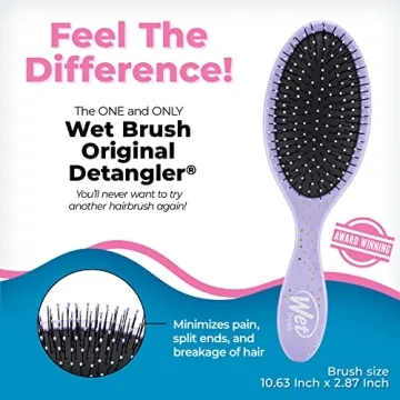 Wet Brush Original Detangler Brush - Ariel, Ultimate Princess Celebration - All Hair Types - Ultra-Soft Bristles Glide Through Tangles with Ease - Pain-Free Comb for Men, Women, Boys & Girls