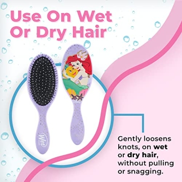 Wet Brush Original Detangler Brush - Ariel, Ultimate Princess Celebration - All Hair Types - Ultra-Soft Bristles Glide Through Tangles with Ease - Pain-Free Comb for Men, Women, Boys & Girls